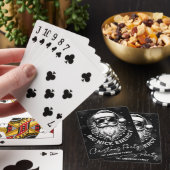Grote Nick Energie Kerstman Grappige Kerstmis Xmas Pokerkaarten (Insitu)