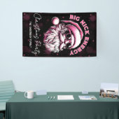 Grote Nick Energie Kerstman Grappige Kerstmis Xmas Spandoek (Beurs)
