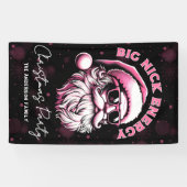 Grote Nick Energie Kerstman Grappige Kerstmis Xmas Spandoek (Horizontaal)