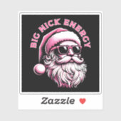 Grote Nick Energie Kerstman Grappige Kerstmis Xmas Sticker (Vel)