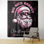 Grote Nick Energie Kerstman Grappige Kerstmis Xmas Wandkleed (In situ)