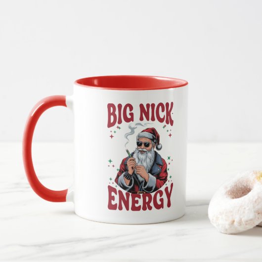 Grote Nick Energie Mok (Met donut)
