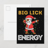 Grote nick energie, ondeugend, Sinterklaas, Sint-N Feestdagenkaart (Voorkant / Achterkant)