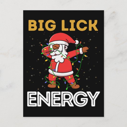 Grote nick energie, ondeugend, Sinterklaas, Sint-N Feestdagenkaart (Voorkant)