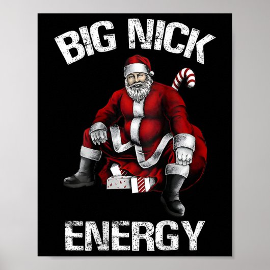 Grote Nick Energie Pret Kerstman Kerstmis 2  Poster (Voorkant)