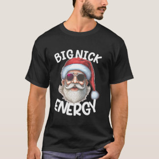 Grote Nick Energy Grappige Kerstman Familie Match T-shirt
