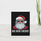 Grote Nick Energy Kerstman Kaart (Voorkant)