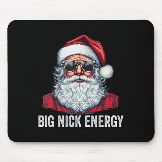 Grote Nick Energy Kerstman Muismat (Voorkant)