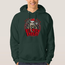 Grote nick energy vintage santa claus wink hoodie
