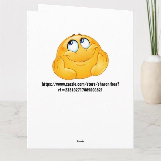 GROTE Nieuwjaar, verjaardag, enz. Kaart (Achterkant)