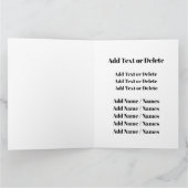 GROTE Nieuwjaar-, verjaardags- etc. Kaart (Binnen)