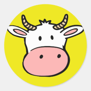 Grote nodulaire cartoon ronde sticker