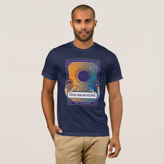 Grote Noord-Amerikaanse Eclipse T-shirt (Voorkant volledig)