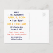 Grote Noord-Amerikaanse Total Solar Eclipse Party Uitnodiging Briefkaart (Achterkant)