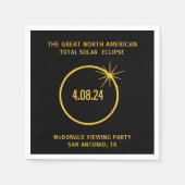 Grote Noord-Amerikaanse totale zonsverduistering 0 Servet (Voorkant)