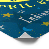 Grote Noord-Amerikaanse Zonsverduistering Apr 2024 Poster (Hoek)