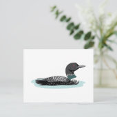 Grote Noordelijke Loon Briefkaart (Staand voorkant)