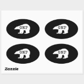 Grote Noordelijke Prepper Ronde Sticker (Vel)