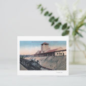 Grote Noordelijke Spoorweg Depot 2 Briefkaart (Staand voorkant)