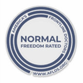 Grote NORMALE Sticker voor bedrijven AFLDS (Voorkant)
