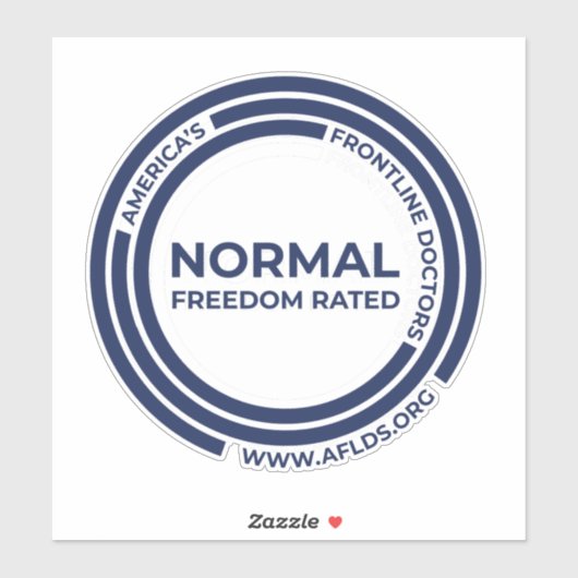 Grote NORMALE Sticker voor bedrijven AFLDS (Vel)