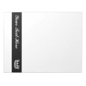 Grote Note Pad optocht kroon Notitieblok (Voorkant)