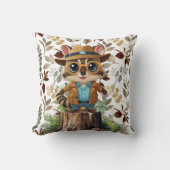 Grote Numbat Detective Print Kussen (Voorkant)