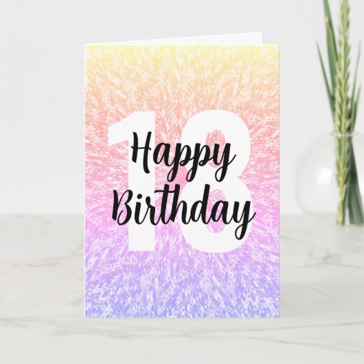 Grote Nummer Mandala Verjaardag Kaart (Voorkant)