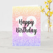 Grote Nummer Mandala Verjaardag Kaart (Gele Bloem)