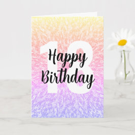 Grote Nummer Mandala Verjaardag Kaart