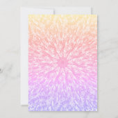 Grote Nummer Mandala Verjaardag Uitnodiging (Achterkant)