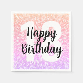 Grote Nummer Mandala Verjaardagsfeest servetten