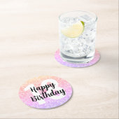 Grote Nummer Mandala Verjaardagspapier Onderzetter (Insitu)