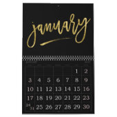 Grote nummers kalender 2023 Nagemaakte gouden maan (Jan 2027)