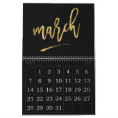 Grote nummers kalender 2023 Nagemaakte gouden maan (Mar 2027)