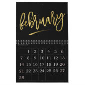 Grote nummers kalender 2023 Nagemaakte gouden maan (Feb 2027)