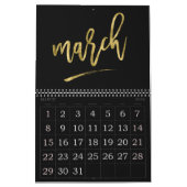 Grote nummers kalender 2023 Nagemaakte gouden maan (Mar 2026)