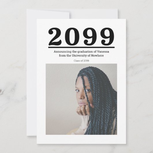 Grote Nummers Twee-foto Afstuderen (Voorkant)