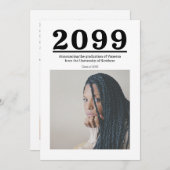 Grote Nummers Twee-foto Afstuderen (Voorkant / Achterkant)