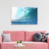 Grote oceaan grote golf brekende canvas print (Insitu (Woonkamer))