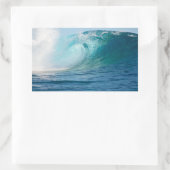 Grote oceaan grote golf brekende rechthoek sticker (Tas)