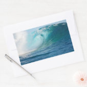 Grote oceaan grote golf brekende rechthoek sticker (Envelop)