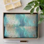 Grote Oceaan Scape Zeesterren Seahorse Decoupage Tissuepapier (Geschenk)