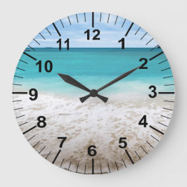 Grote Oceaan Strand Thema Wandklok