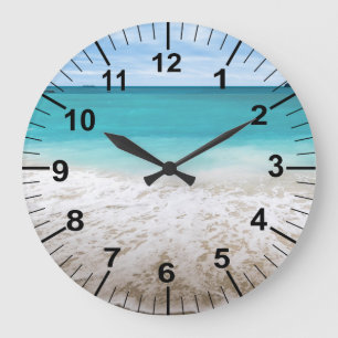 Grote Oceaan Strand Thema Wandklok