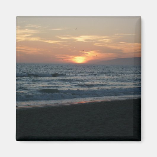 Grote Oceaan Sunset Magnet (Voorkant)