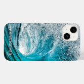 Grote oceaangolfslag om je naam toe te voegen Case-Mate iPhone case (Achterkant (horizontaal))