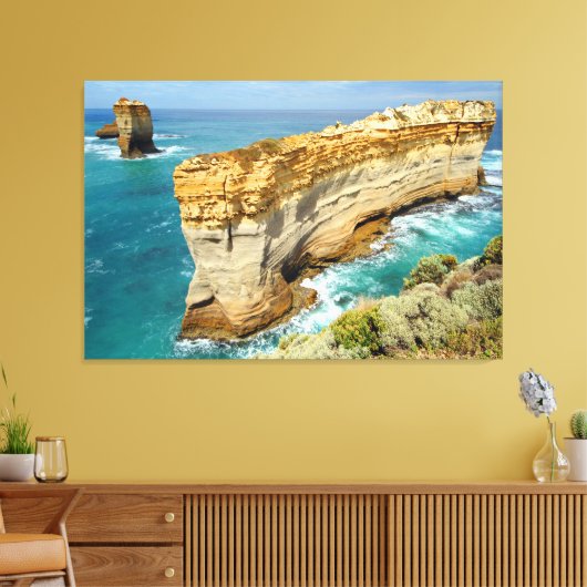 GROTE OCEAANKLIFFEN 32x48 Canvas Afdruk (Insitu (Woonkamer))