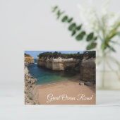Grote Oceaanweg Loch Ard Gorge Strand Australië Briefkaart (Staand voorkant)