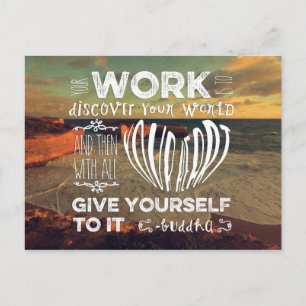 Grote oceaanweg Uw werk ontdekt het wereldhart Briefkaart